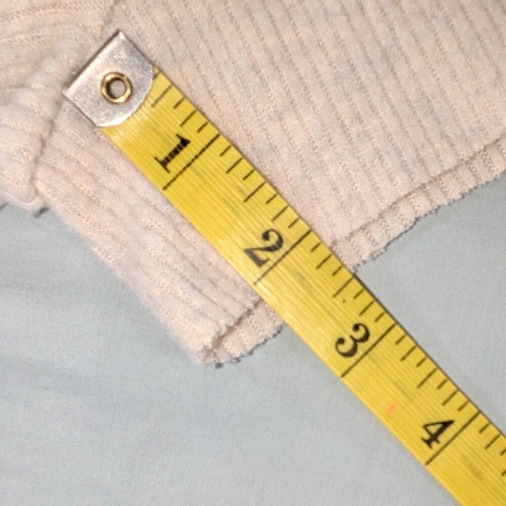 Forever 21 Beige Ribbed Long Sleeve Wrap Romper - Picture 7 of 7